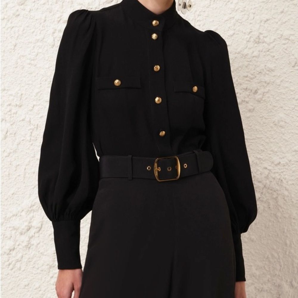 Authentic Zimmermann UTILITY BLOUSE - size 1AU/6US